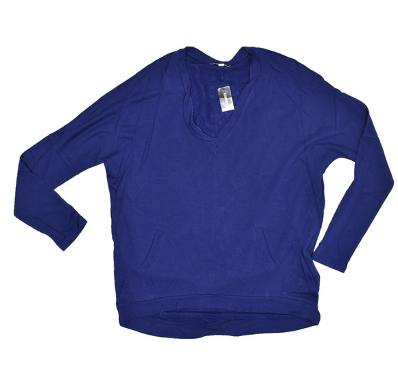 Express Sweaters - NEW Express One Eleven Blue V-Neck Tunic Sweater Women's Regular Size S